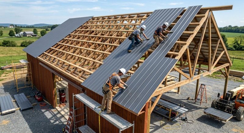 Barn Roof Construction in Bethany Beach, DE