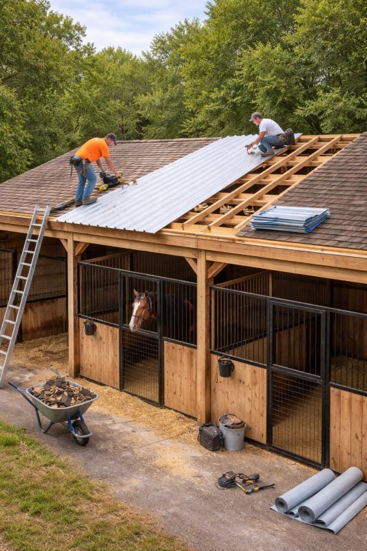Barn Roof Installation in Bethany Beach, DE