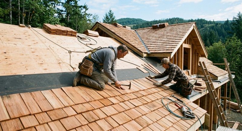 Cedar Roof Installation in Bethany Beach, DE