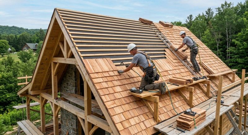 Cedar Roof Installation in Millville, DE