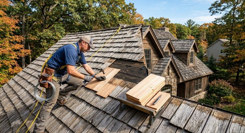 Cedar Shingles Repair in Bethany Beach, DE