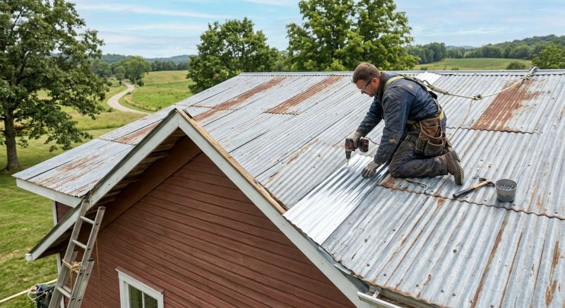 Corrugated Roof Repair in Harbeson, DE