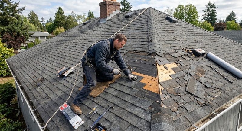 Damaged Roof Repair in Frankford, DE