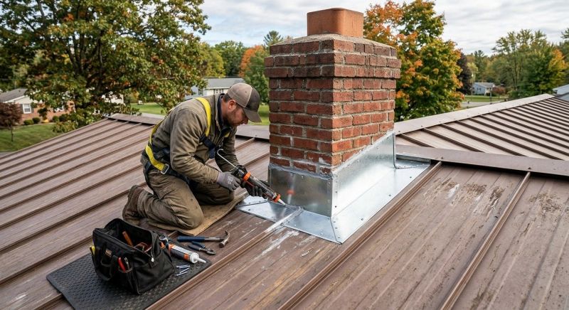 Metal Roof Flashing Repair in Bethany Beach, DE