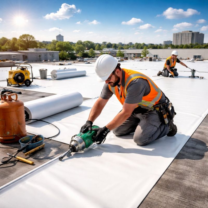 Rubber Roof Installation in Bethany Beach, DE