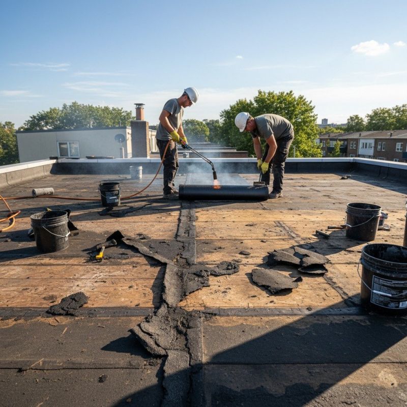 Single Ply Roof Repair in Ocean View, DE
