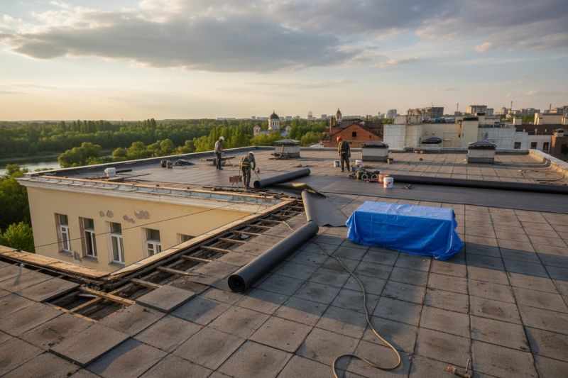 Single Ply Roof Replacement in Berlin, MD