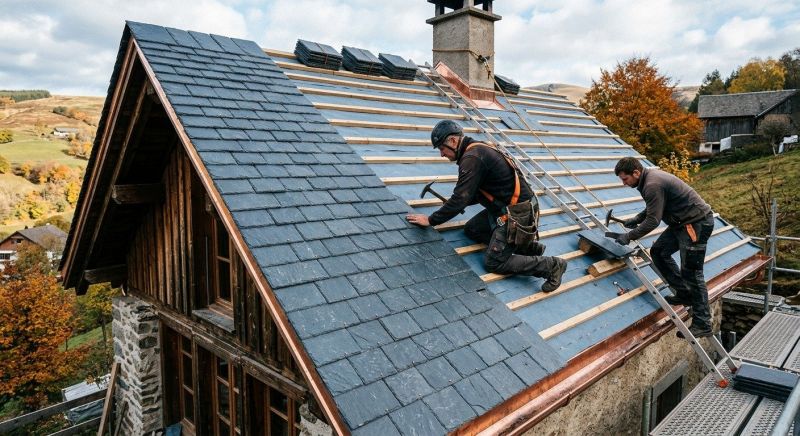 Slate Roof Construction in Ocean View, DE