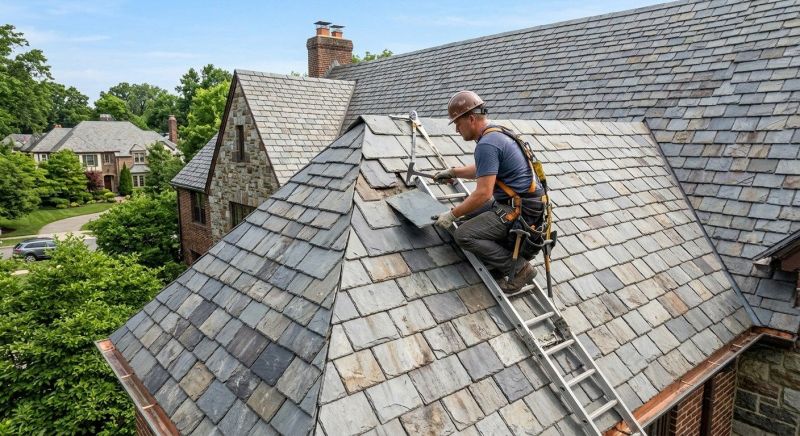Slate Shingle Replacement in Bethany Beach, DE