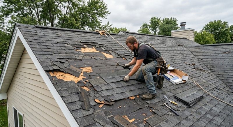 Storm Damage Roof Repair in Milton, DE