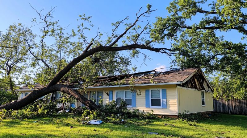 Storm Damage Roof Repair in Milton, DE