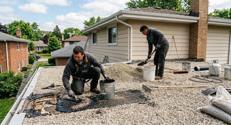 Tar And Gravel Roof Repair in Harbeson, DE