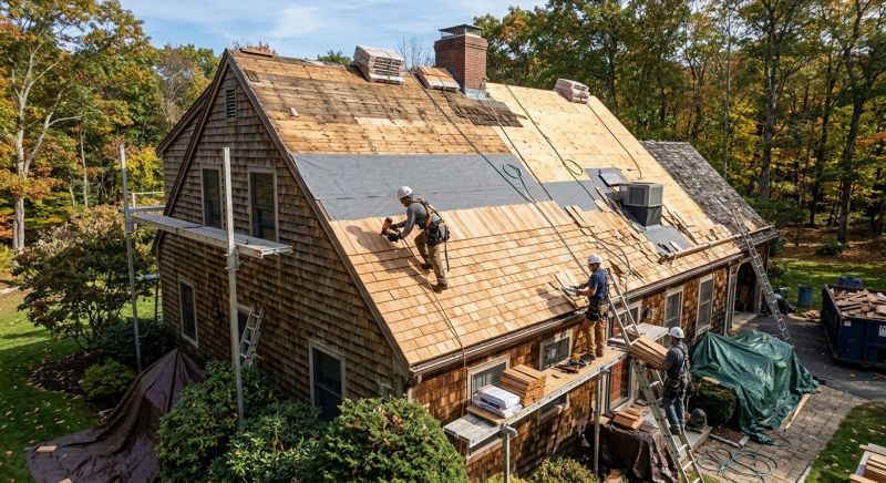 Wood Shingle Roof Replacement in Bethany Beach, DE