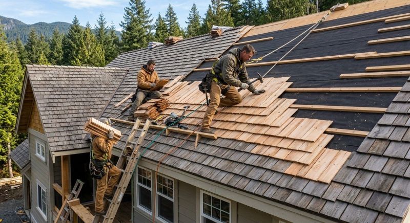 Wooden Roof Installation in Bethany Beach, DE