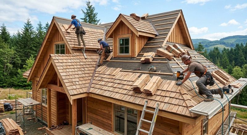 Wooden Roof Installation in Bethany Beach, DE