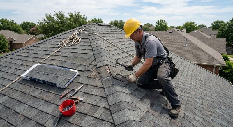 Hip Roof Shingle Repair